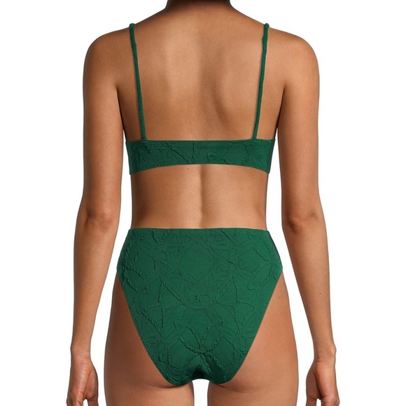 Agua by Agua Bendita Alegria Cut-Out Jacquard One Piece Swimsuit - Picture 4 of 8